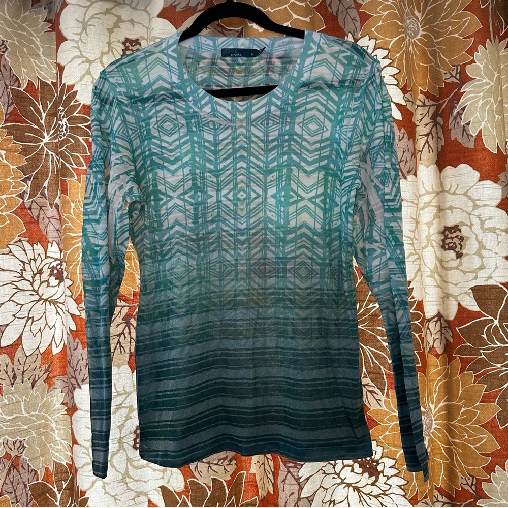 prAna Ravena Burnout Top Crew Neck Stretch
